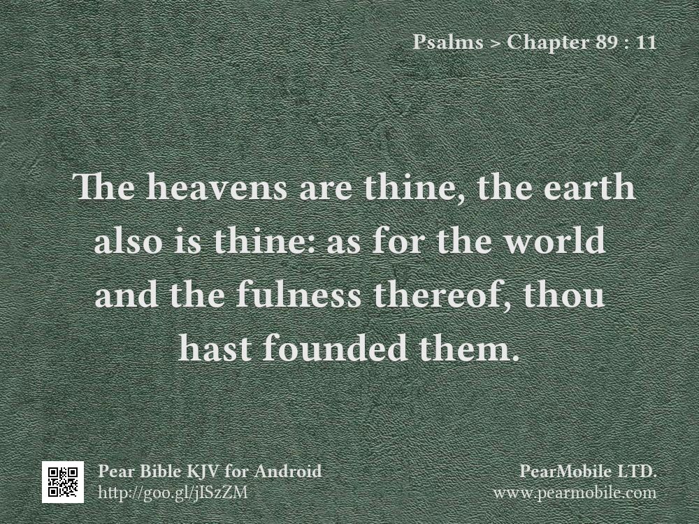 Psalms, Chapter 89:11